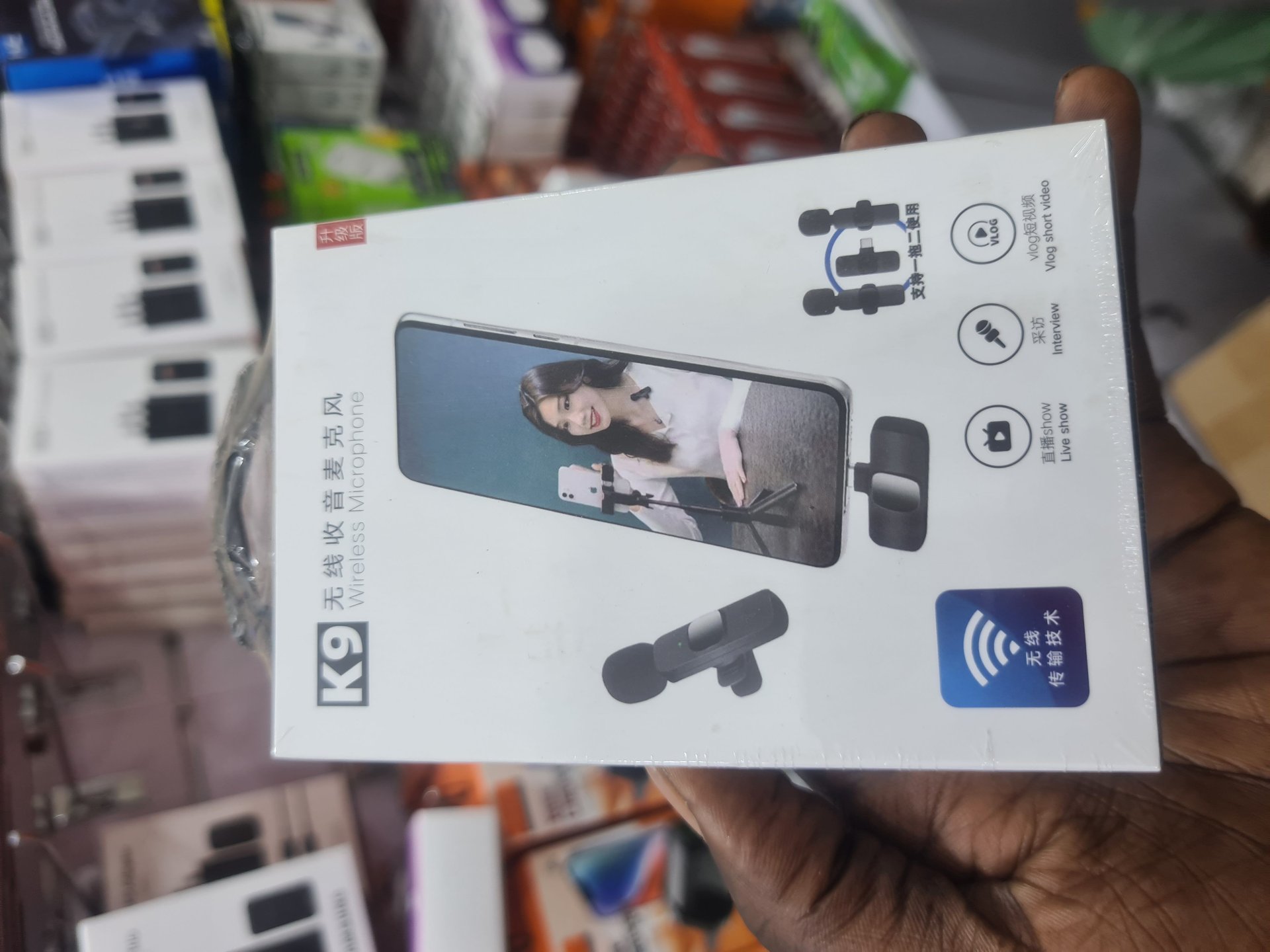 K9 Wireless Microphone - Perfect for Vlogging & Live Streaming for sale in Kampala - Yilick