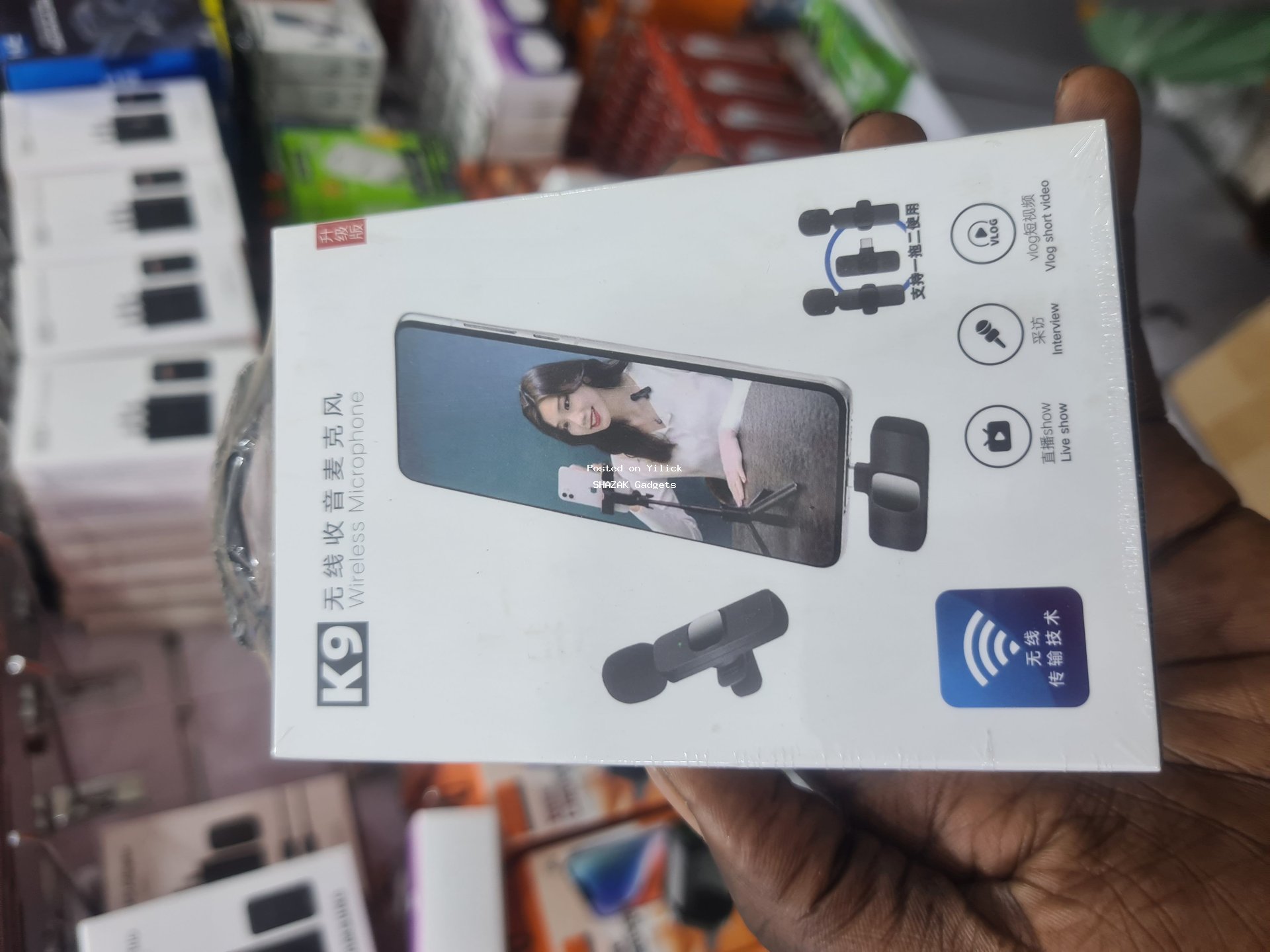 K9 Wireless Microphone - Perfect for Vlogging & Live Streaming for sale in Kampala - Yilick