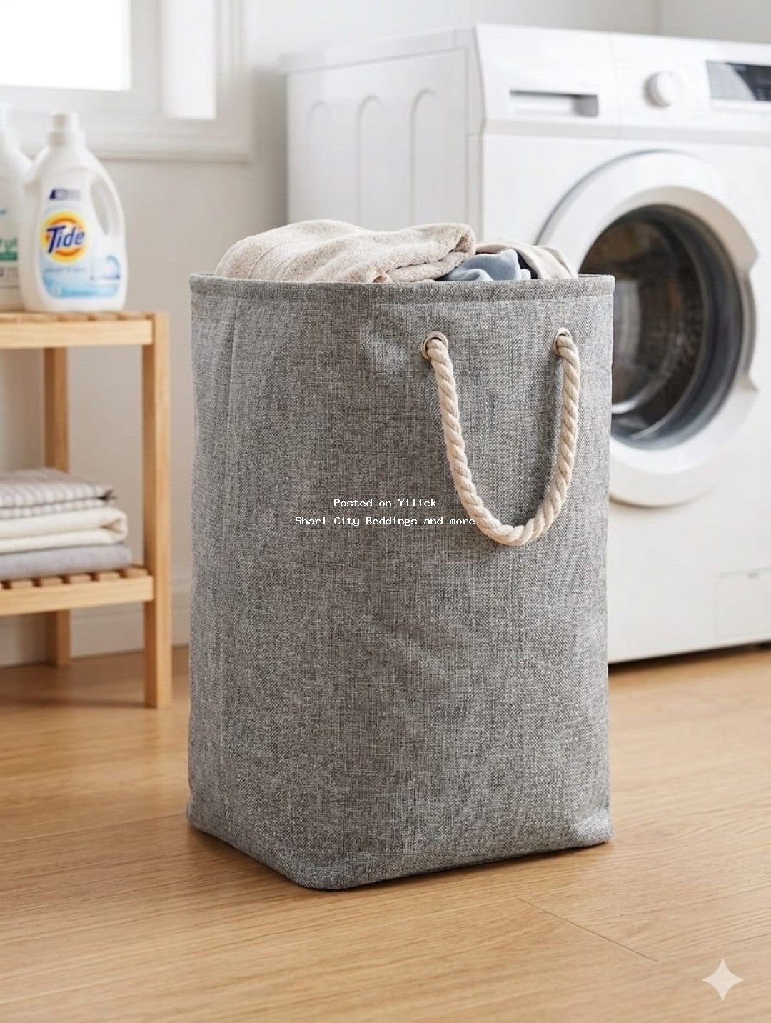 Stylish Grey Laundry Bag with Rope Handles for sale in Kampala - Yilick
