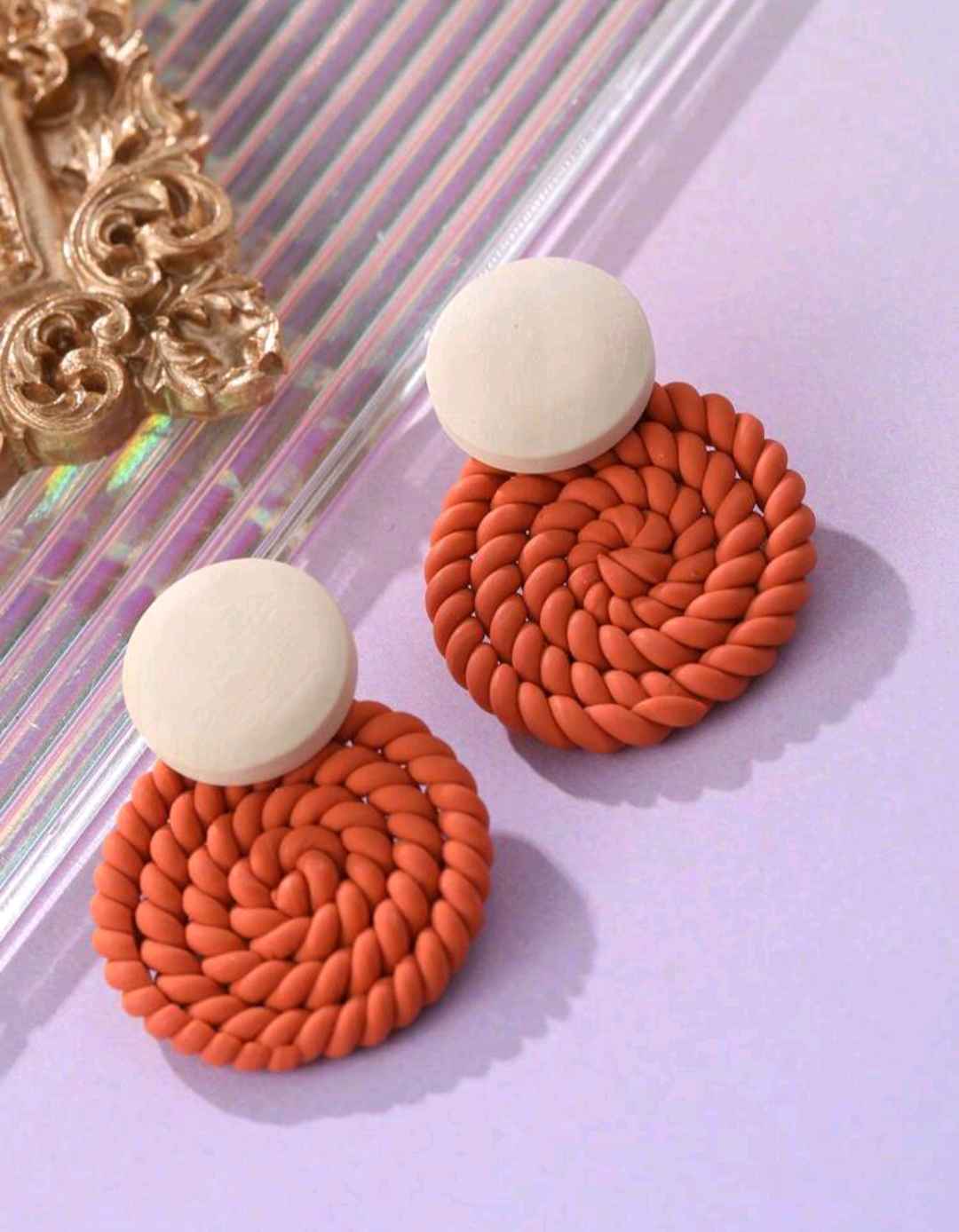 clay woven earrings for sale in Wakiso - Yilick