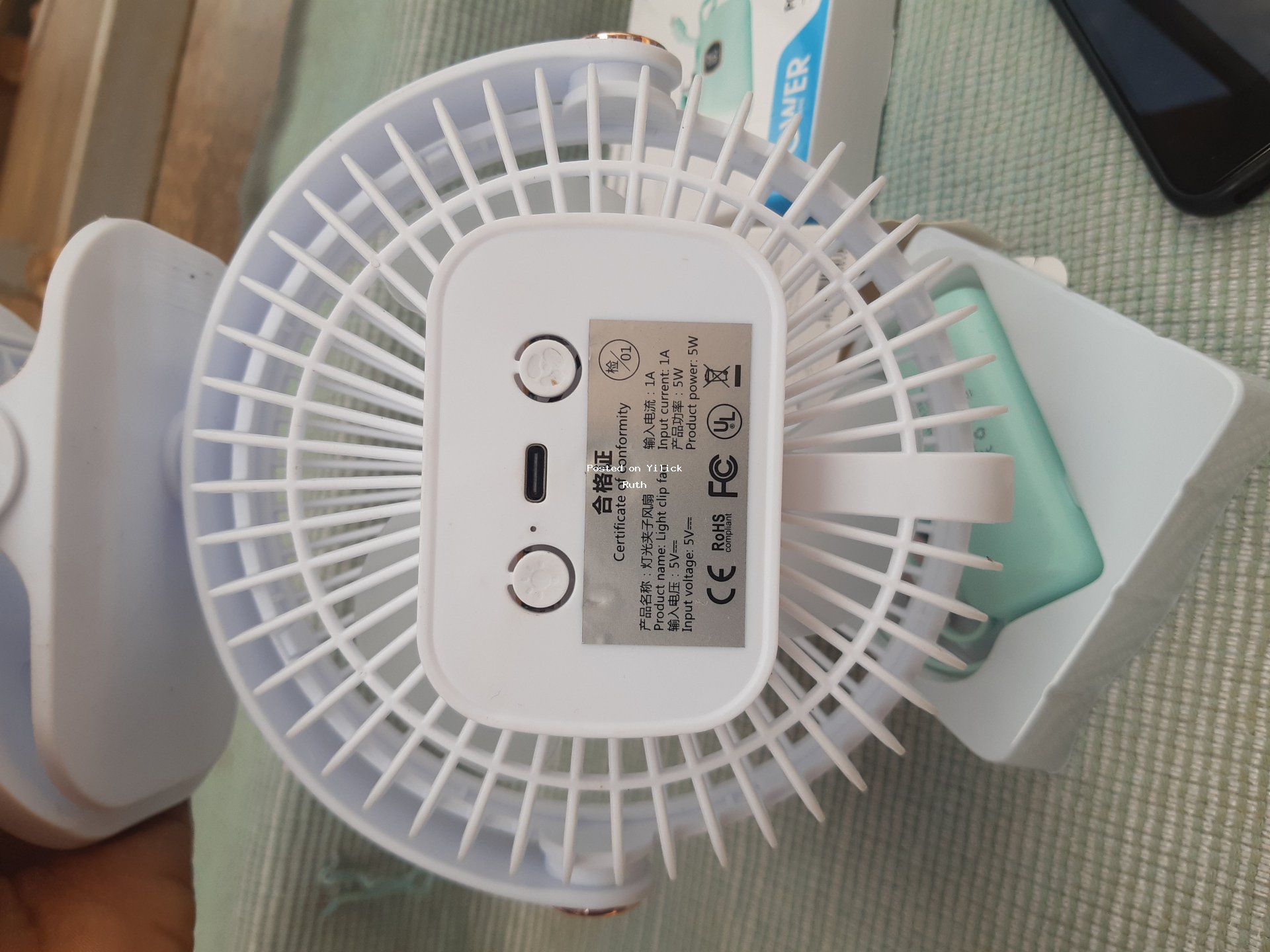 Compact USB Rechargeable Fan for Comfort Anywhere for sale in Wakiso - Yilick