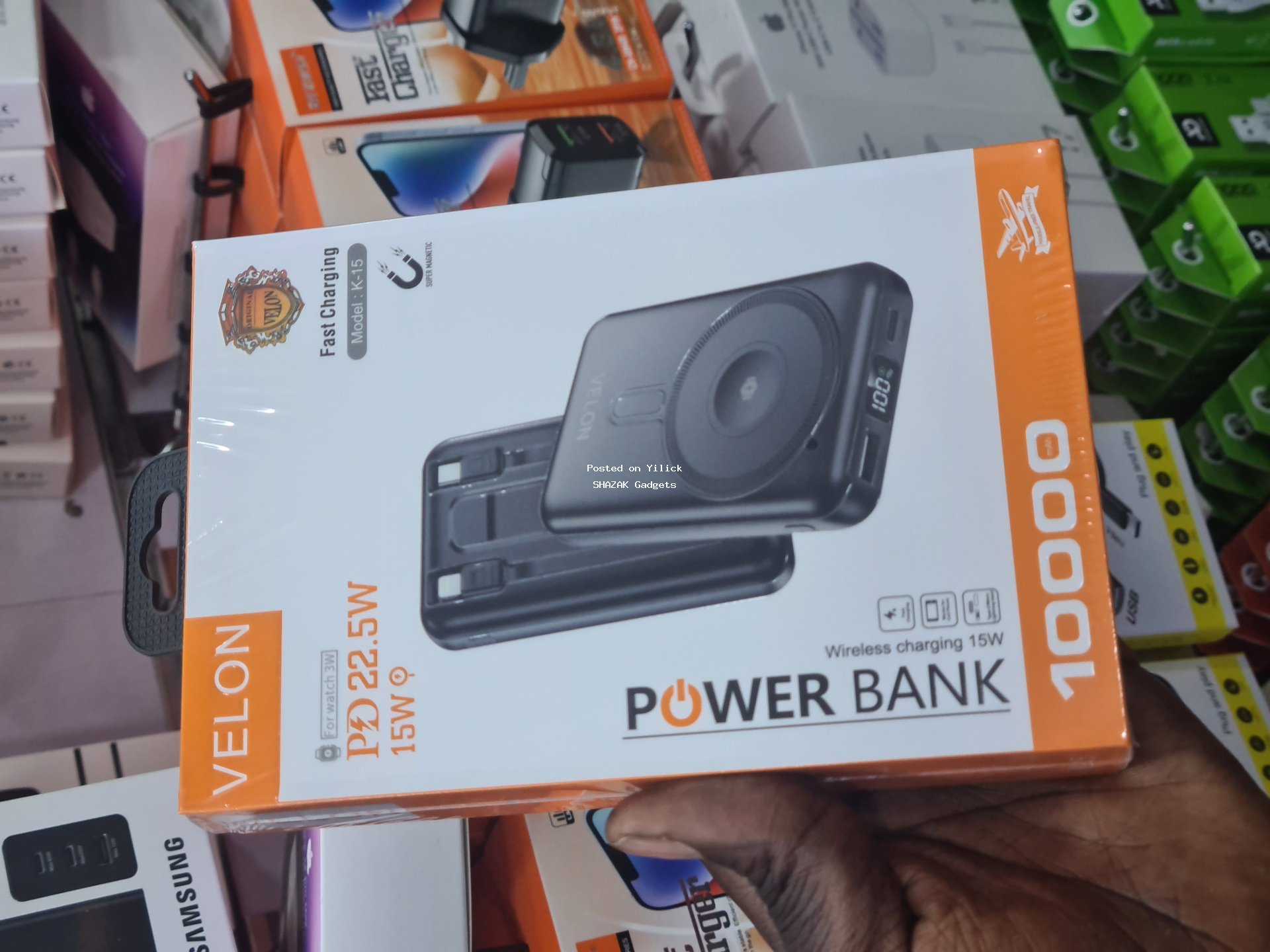 Velon 10000mAh Wireless Power Bank - Fast Charging for sale in Kampala - Yilick