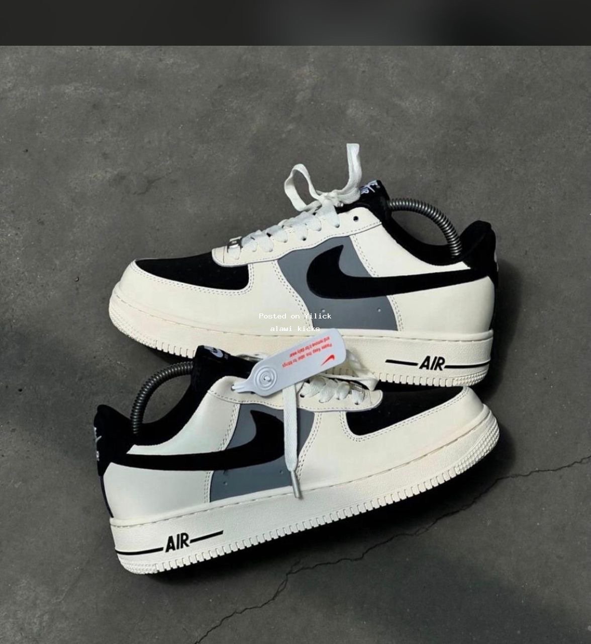 Stylish Nike Air Force 1 Sneakers - Black & White for sale in Kampala - Yilick