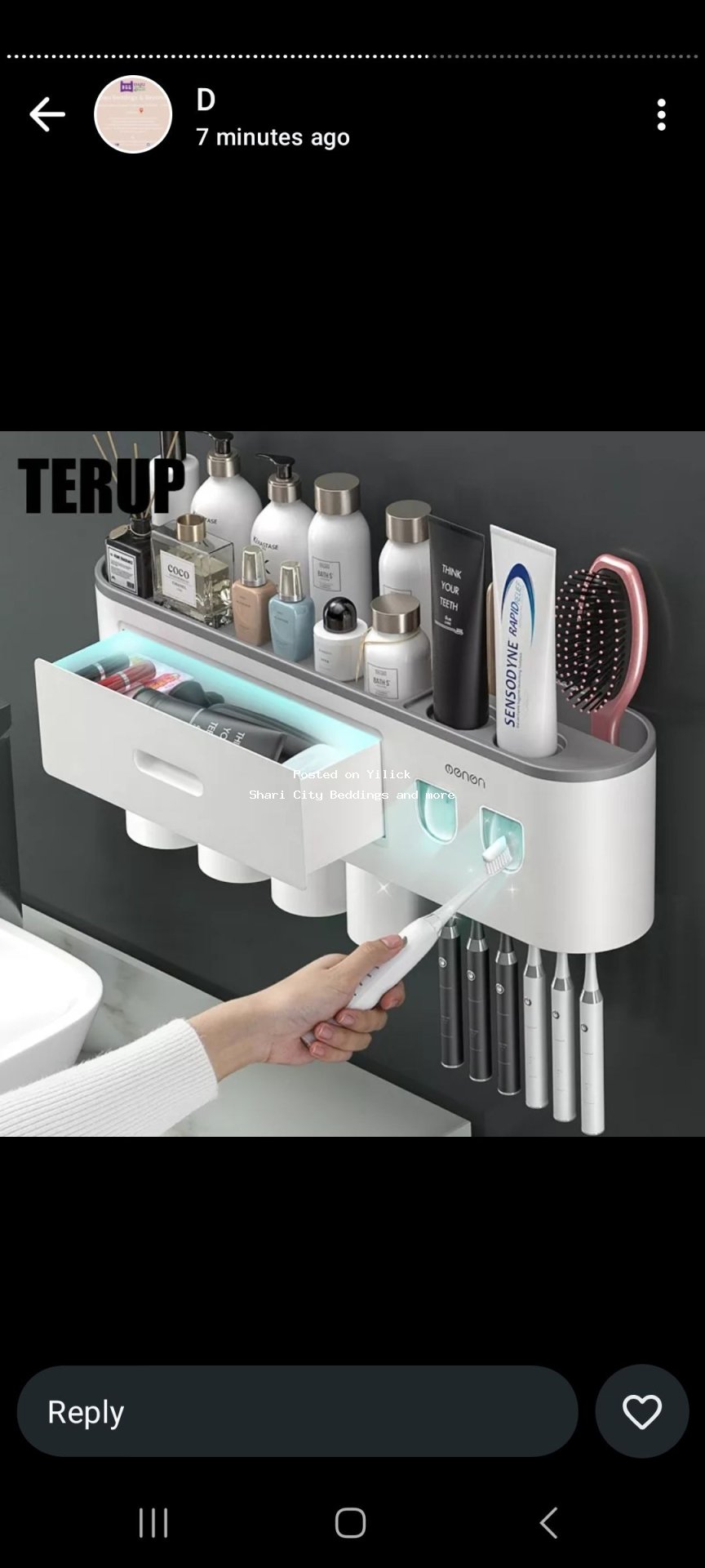 Stylish Wall-Mounted Bathroom Organizer for sale in Kampala - Yilick