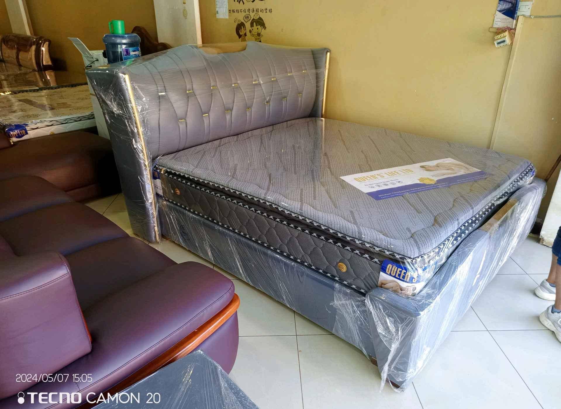 Leather beds and springs mattresses for sale in Kampala - Yilick