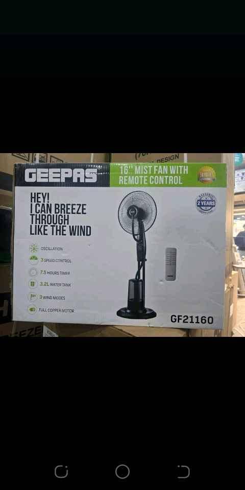 Mist fan with remote control for sale in Kampala - Yilick
