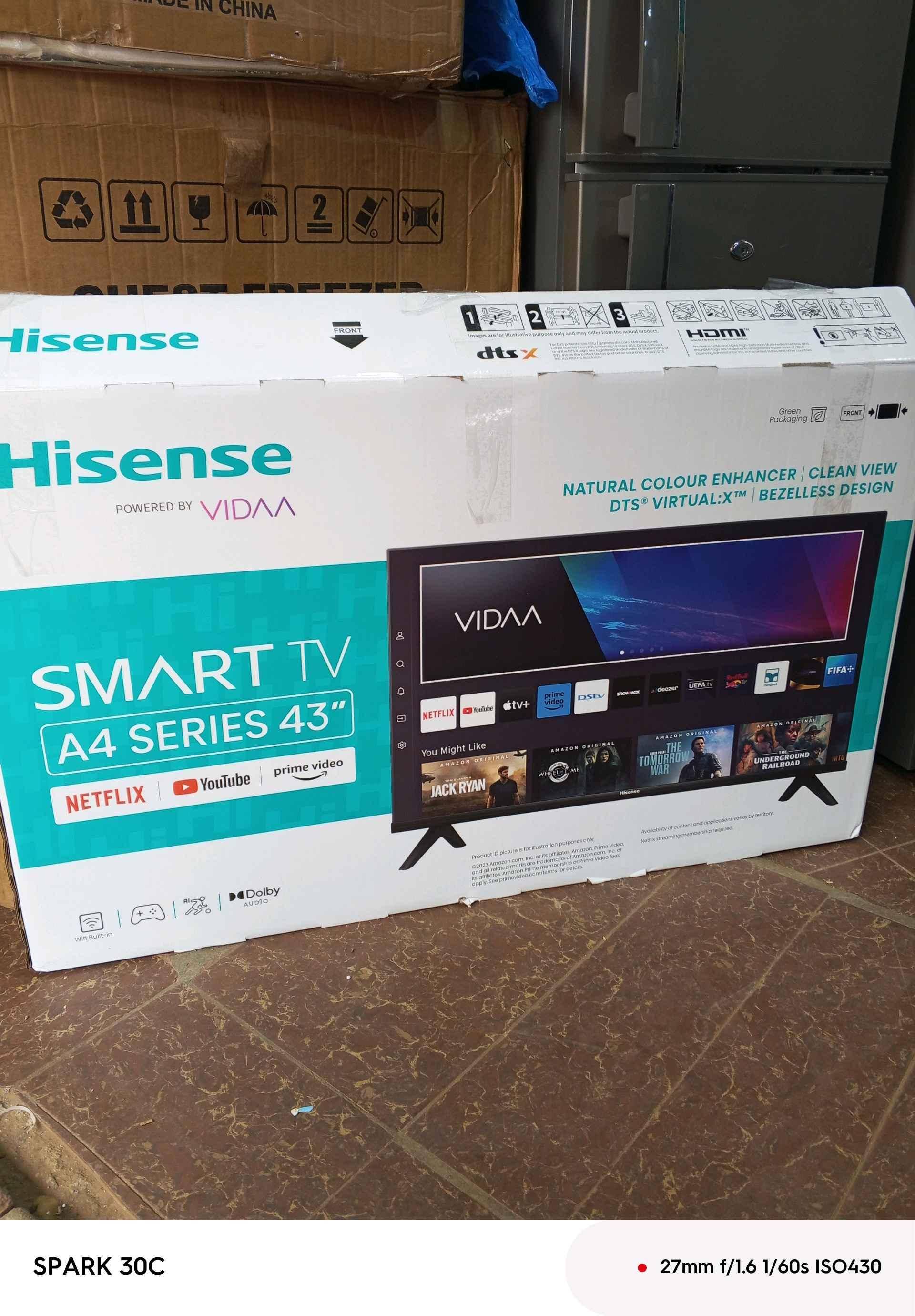 Brand new 43inches hisence smart tv 4k A4 series for sale in Kampala - Yilick