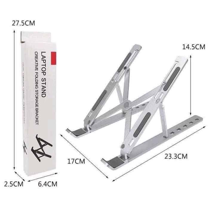 metallic laptop foldable stand for sale in Kampala - Yilick