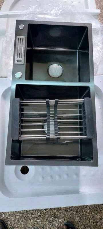 Black Heavy sink (2bowls only) for sale in Kampala - Yilick