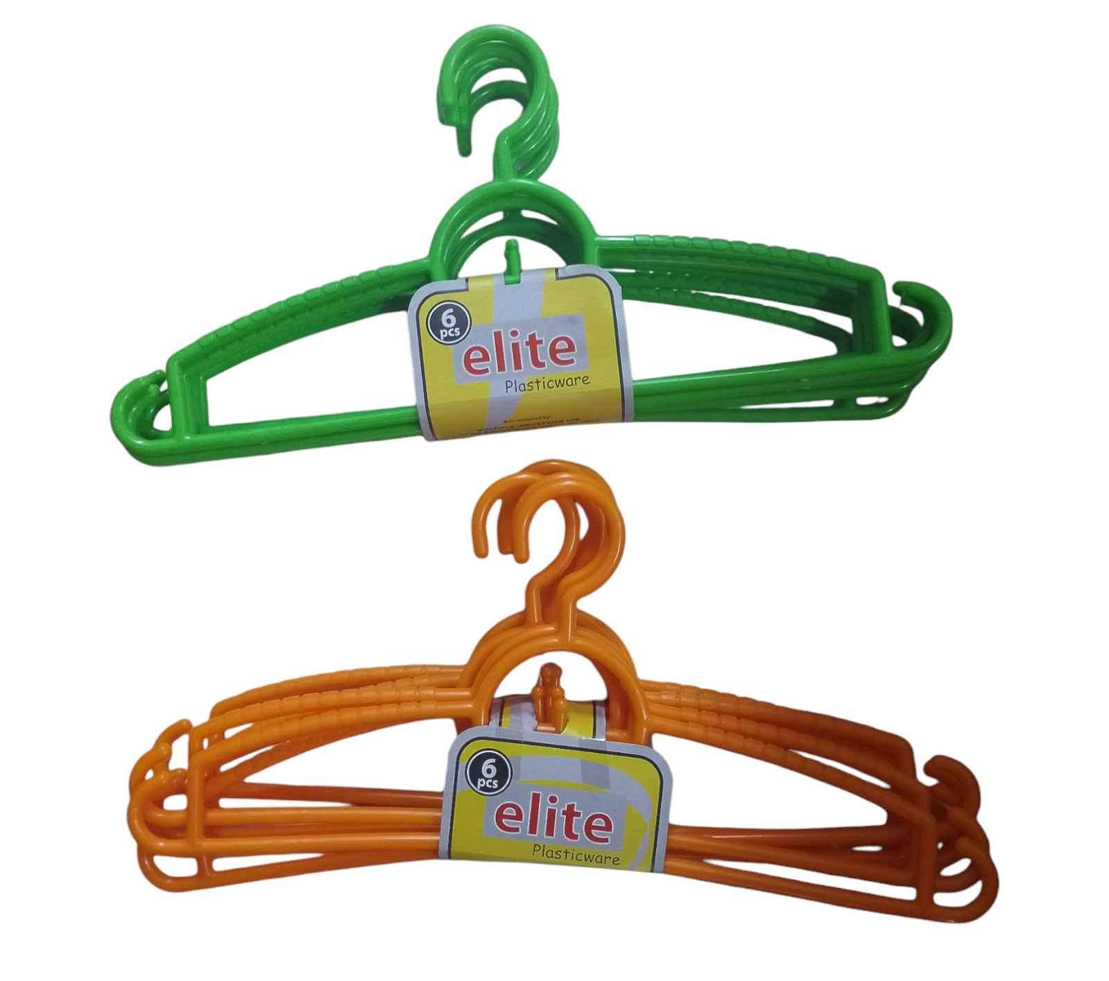 Plastic Cloth Hangers - 12 Pcs for sale in Kampala - Yilick