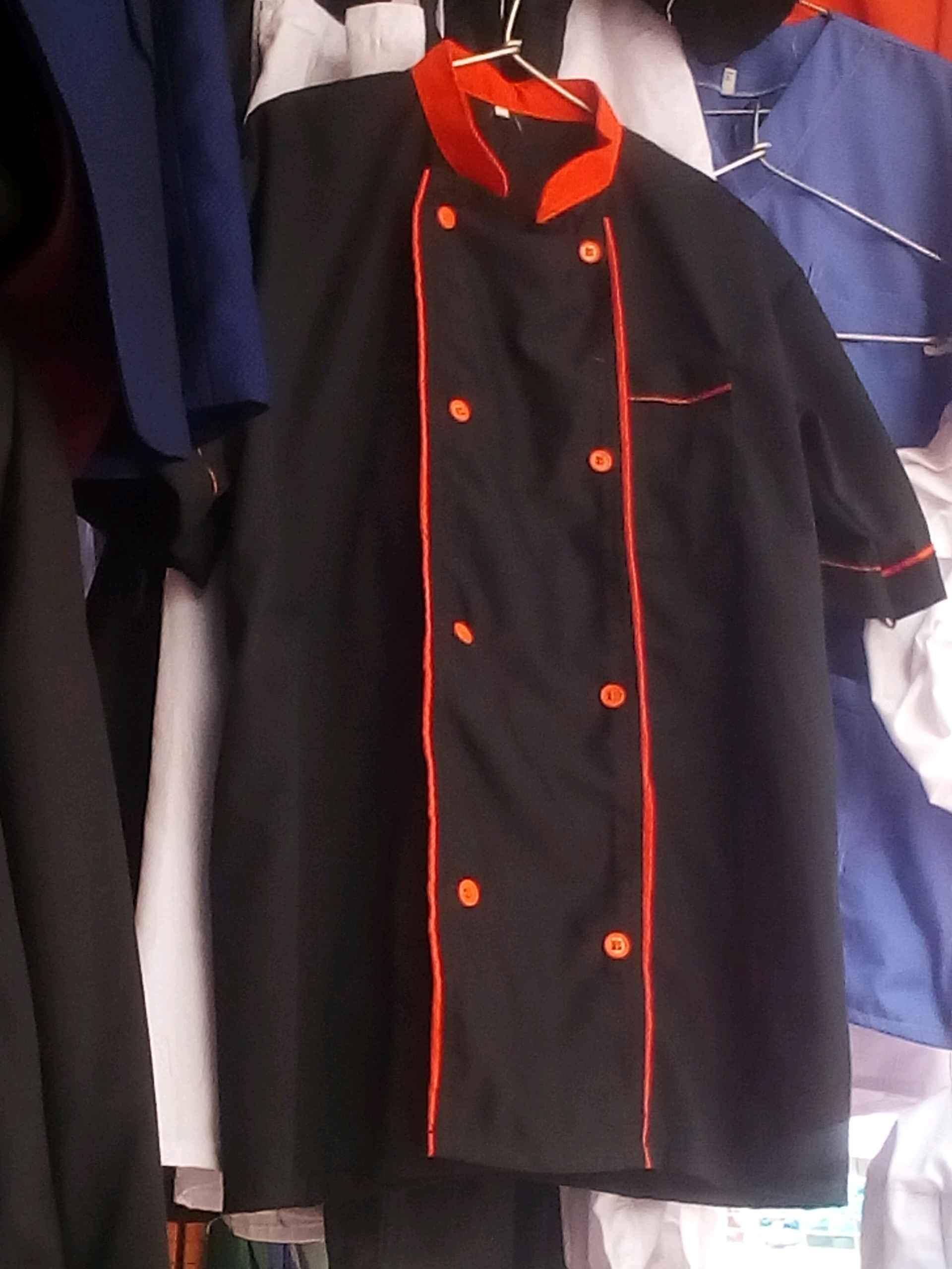 chefs uniform , black with red strips for sale in Kampala - Yilick