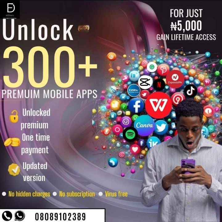 300 Exclusive Premium Mobile app  for sale in Zombo - Yilick