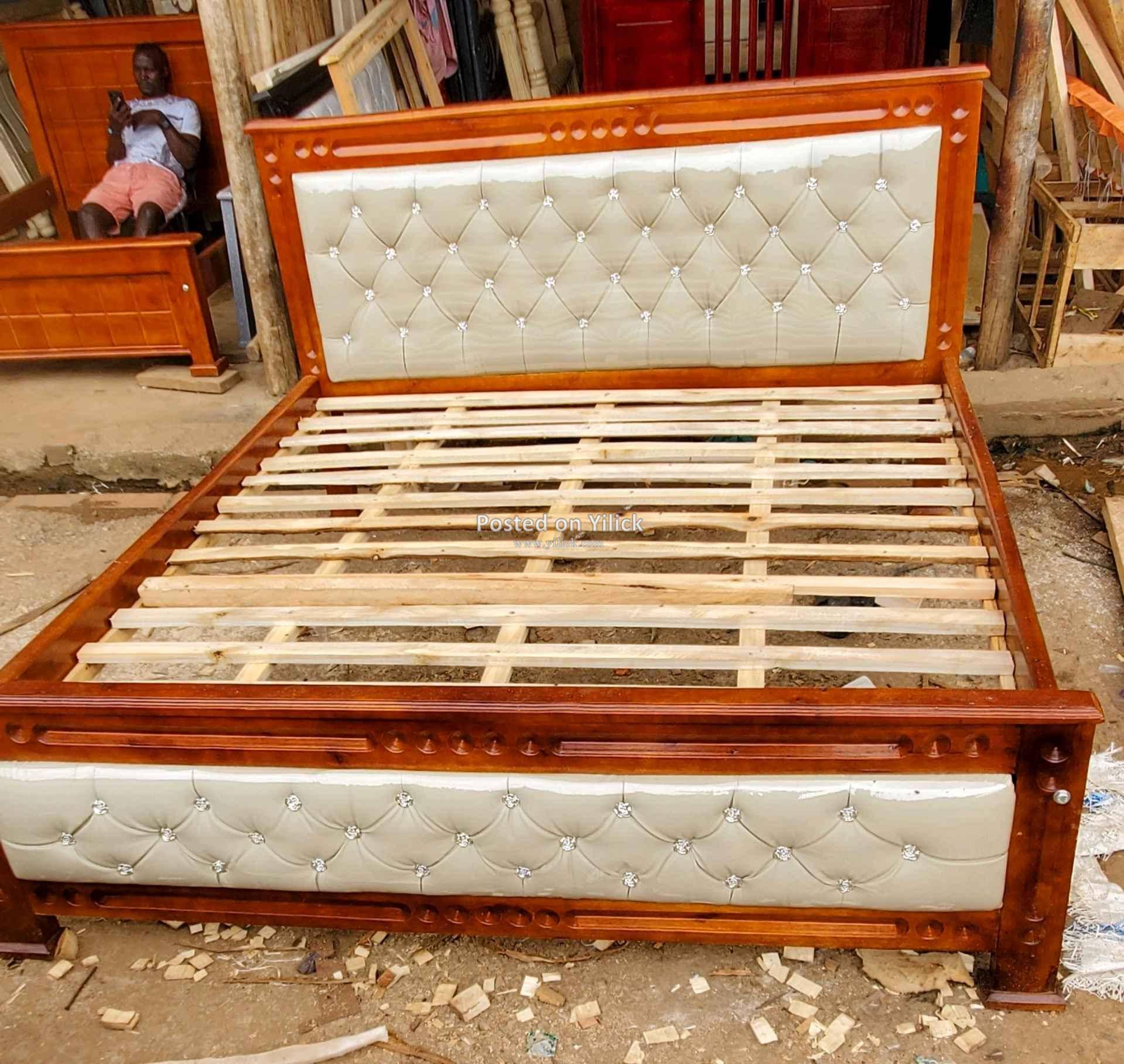 Leather bed 5x6 for sale in Kampala - Yilick
