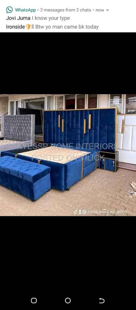 5*6 hard wood bed for sale in Kampala - Yilick