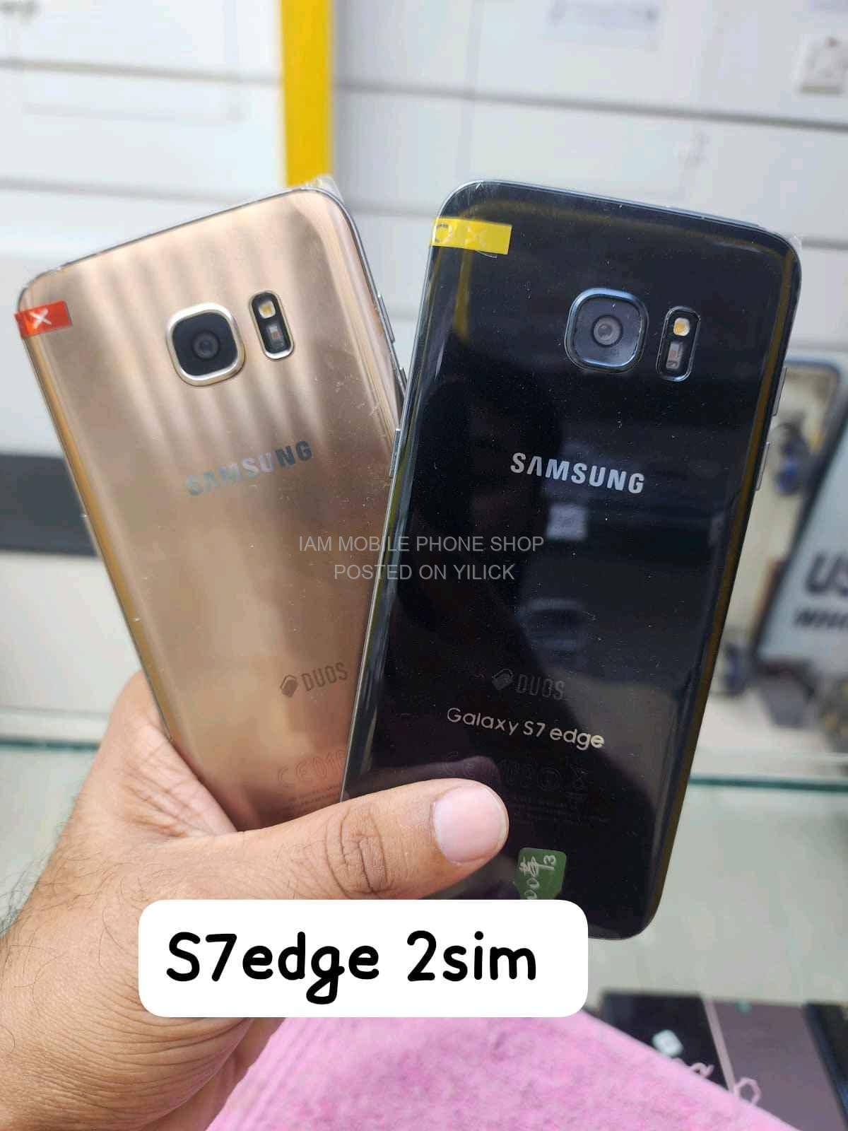 samsung  galaxy s7 edge with two sim in good condition  for sale in Kampala - Yilick