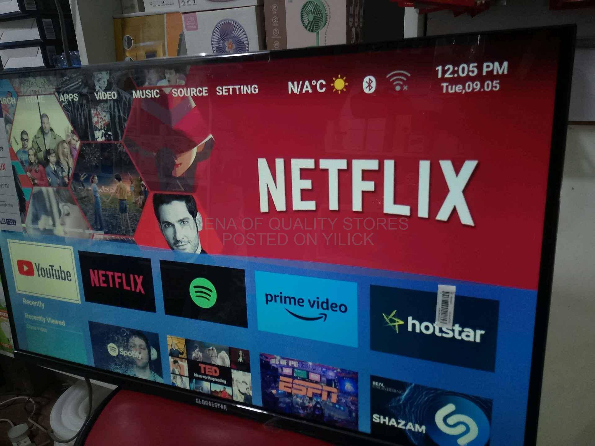 Global Star Tv 32" Smart Android 12 Frameless + Free to air for sale in Kampala - Yilick