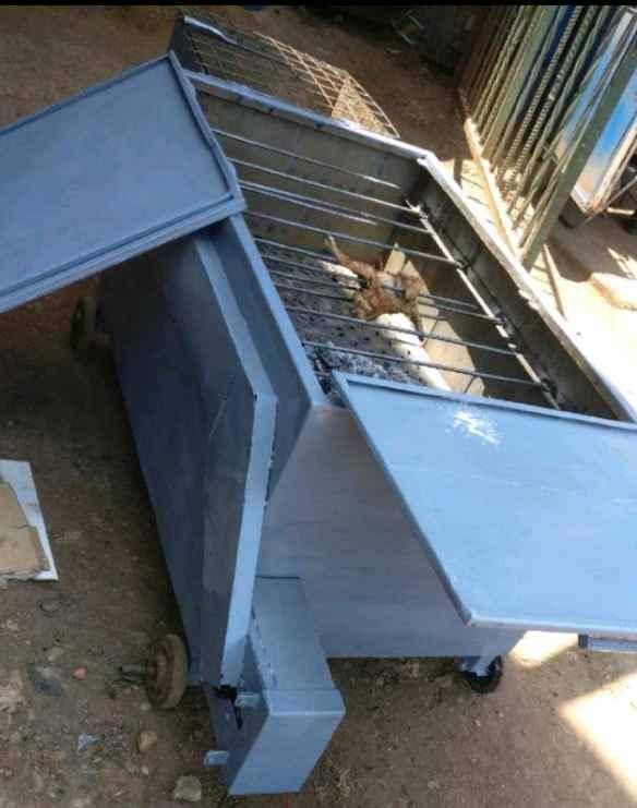 Rotating automated chicken meat roasters grills muchomo Bbq for sale in Kampala - Yilick
