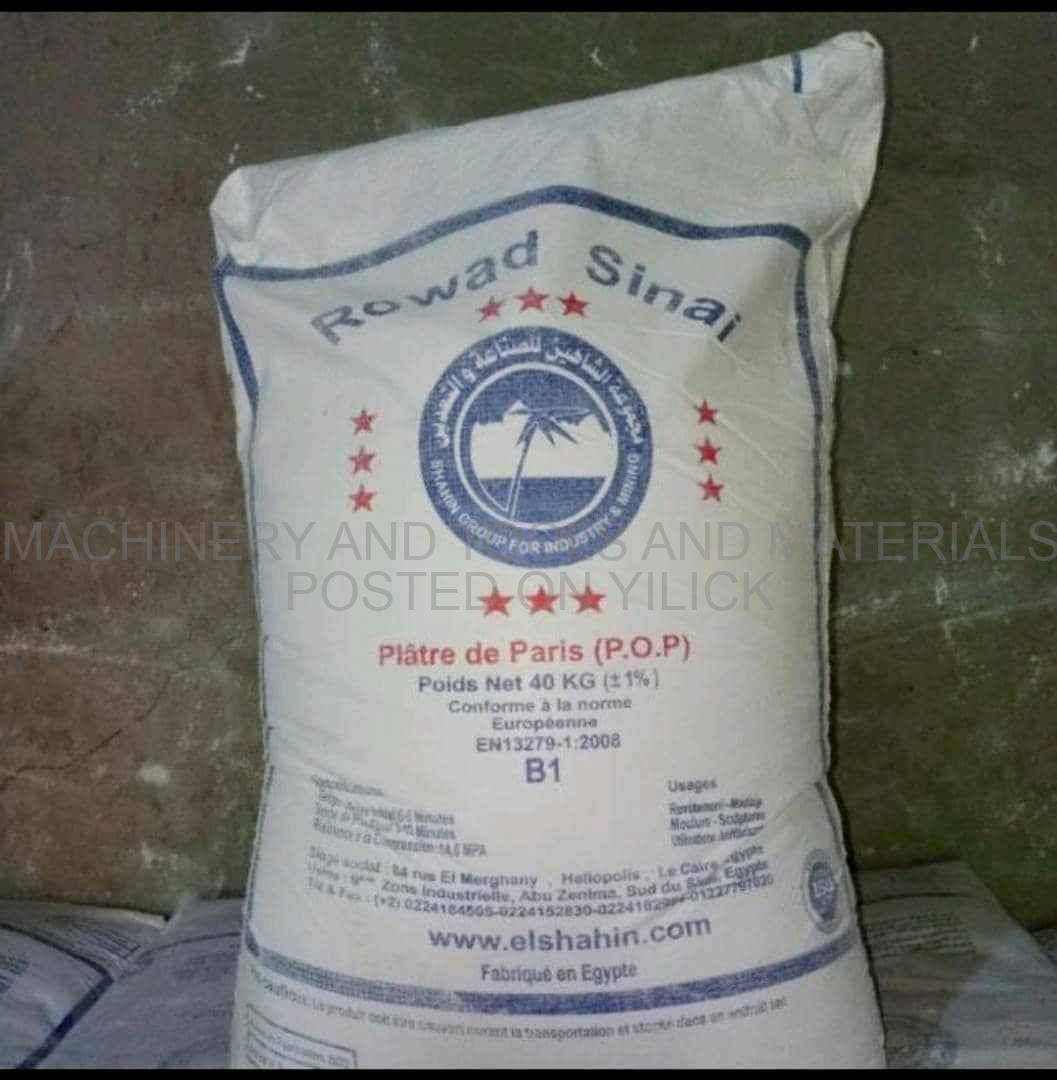 PLASTER OF PARIS (POP 40KG GYPSUM MATERIAL) for sale in Kampala - Yilick