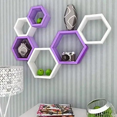 Hexagon/ honey comb pattern shelf / shelves / wall shelf / floating shelf for sale in Kampala - Yilick