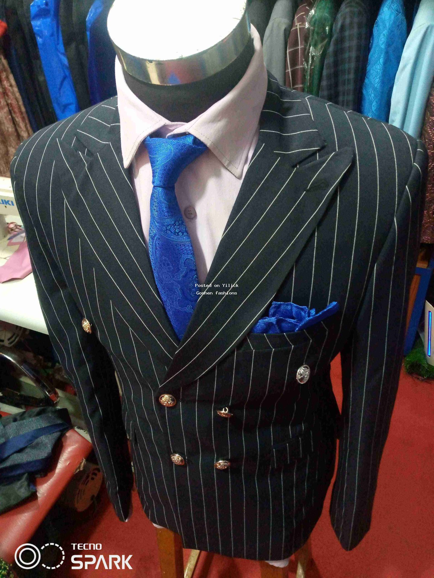 Black striped suit for sale in Kampala - Yilick